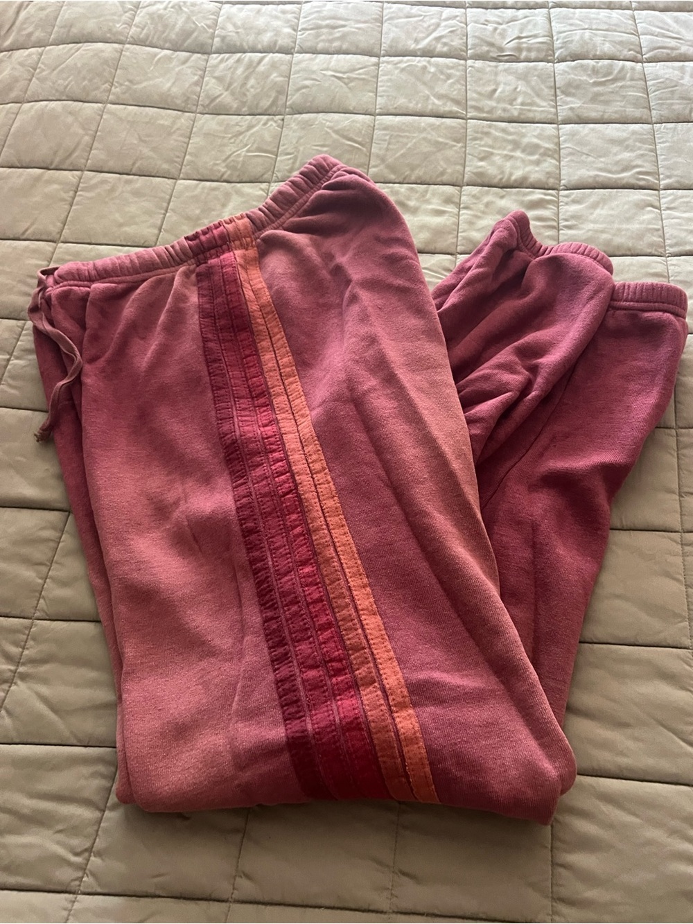 Aviator Nation Pink Hoodie & Sweatpants Set Size Medium - Picture 3 of 5